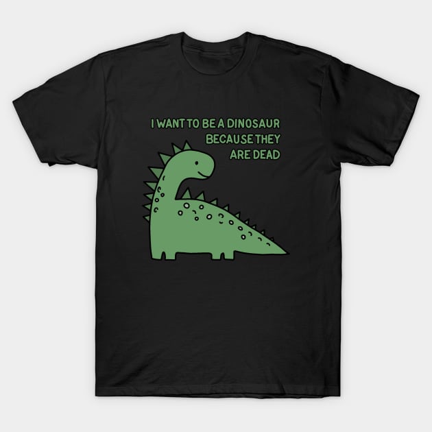Dinosaur drawing T-Shirt by valentinahramov